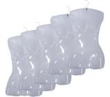 Cabide Silhueta Pvc Adulto Transparente Kit C/ 10 Unidades - Paraiso Dos Manequins