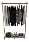 Cabideiro Arara Estante P Roupas De Madeira Rustico Pinus