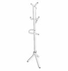 Cabideiro Em Pé Mancebo de Chão Porta Casaco Roupa Bolsa Com 7 Ganchos Branco