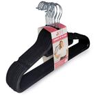 Cabides de Veludo Preto 45 Slim Adulto - 100