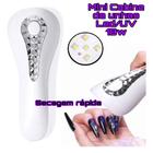 Cabine Forninho Unhas Mini Estufa 18w Led/uv Portátil Manicure