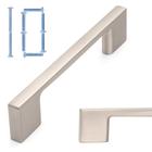 Cabinet Bar Pull KOOFIZO Brushed Nickel Modern, pacote com 10, 96 mm