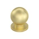 Cabinet Knobs homdiy Matte Gold, redondo, latão escovado, pacote com 30