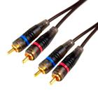 Cabo 2 Rca + 2 Rca Profissional Ponta Dourada 1,8m