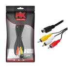 Cabo 3 Rca Para 1 Mini Din Com 10 Pinos Para Receptor - PIX