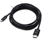 Cabo Adaptador de Vídeo - USB-C Displayport 1.4 - 3m - Cable Matters 201036-BLK-3M (Preto, 4K@60Hz, Thunderbolt 3)