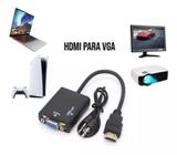 Cabo Adaptador Hdmi Para Vga Para Tv Pc Notebook Monitor - DMK