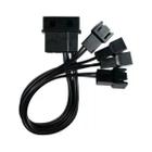 Cabo Adaptador Molex Para 4 Cooler Fan 3 E 4 Pinos Pc Gamer