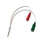 Cabo Adaptador P3 p/ Fone E Microfone Headset 21cm