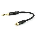 Cabo Adaptador Rca Para P10 Profissional Estereo - 20 Cm