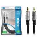 Cabo Áudio P2 X P2 3m Profissional Plug Metal Fitz 3 Metros - PIX