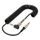 Cabo Auxiliar Áudio stereo Entrada P2 Saída P2 3.5mm 1.8m Espiral Maior durabilidade para Celular PC Carro Notebook - Inova