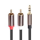 Cabo Auxiliar RCA 3.5mm Y para Áudio - Conector Martinetti