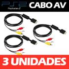 Cabo Av Audio e Video Rca Para Playstation 1, Ps2 E Ps3