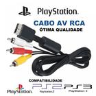 Cabo Av (Rca) Áudio E Vídeo PS1 2 3 Ps1 Ps2 Ps3 - Lenox