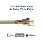 Cabo Blindado Malha De Cobre 3X1,00mm 500V 70G Verde Palha Rolo 50 Metros - Multimarcas