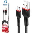Cabo Carregador Celular Rápido USB 3.4A V8 Micro Turbo 25w