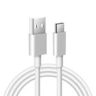 Cabo Carregador Celular Rápido USB Tipo-C 3.4A Turbo 25w 1m BRANCO