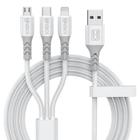 Cabo Carregador Celular Turbo 3x1 Lightning Micro Usb Tipo C - HRebos