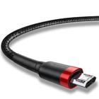 Cabo Carregador Celular Turbo Micro USB 2.4A 1m Baseus Resistente Flexível Dados Rápido Alta Qualidade