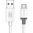 Cabo Carregador HRebos HS-72 Turbo 4.0 Usb Tipo C 2 Metros
