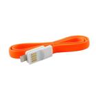 Cabo carregador lightning iphone/ipad laranja 50 cm - oex - Newex