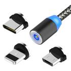 Cabo Carregador Magnético 3 Em 1 Tipo C/lightning Micro Usb - Aki Tem Quase Tudo