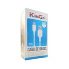 Cabo Carregador Usb Tipo C Kingo 1 Metro 2.1A - Branco