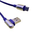 Cabo Carregador USB Type C Nylon 1.2m 2.4A ASL Azul