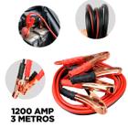 Cabo Chupeta 1200AMP Auxiliar Bateria Automotivo 3 Metros - LAURUS