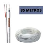 Cabo Coaxial Com Expansão A Gás Fio Cftv Rolo de 85 Metros - condutti