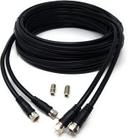 Cabo Coaxial Rg6 Preto 10 Metros Para Antena Tv Montado - New Line Cable