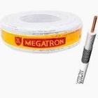 Cabo coaxial rolo 95% rg6 antena megatron