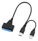 Cabo Conversor Adaptador Sata Usb 3.0 Dual Hdd 2.5 E 3.5 Ssd