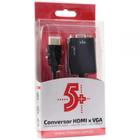 Cabo Conversor HDMI X VGA C/saida P2 Ref. 075-0823