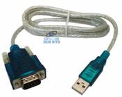 Cabo Conversor USB para Serial DB9 (RS232) - 80 cm - Diversos