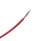 Cabo D/Rede Cat6e Ig6cvm Gica Impact Utp 4P Vermelho Intelbras Mais Velocidade Estabilidade Capa Pvc