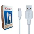 Cabo Dados 2M KinGo Micro USB Tipo C 2.1A