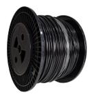 Cabo de Aço Revestido PVC Preto 10m 5/32 + 4 Grampos 3/16