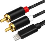 Cabo de áudio Adaptador RICUPON Lightning para RCA para iPhone