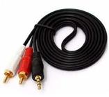 Cabo de audio p2 x 2rca para conectar aparelhos de audio