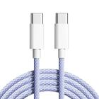 Cabo de carregador USB Tipo C Tecido trançado Com Carregamento rápido e modo turbo 1 metro