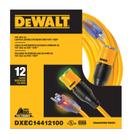 Cabo de extensão DEWALT 30m Lighted Click-to-Lock 12/3 SJTW