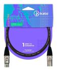 Cabo De Microfone Balanceado Kato - Xlr / Xlr - 5 Metros