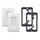 Cabo de Parede com Suporte VCE Branco - Pacote com 2