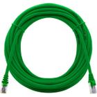 Cabo De Rede 10 Metros Patch Cord Cat6 UTP Giga 100% Cobre Verde Alta Performance