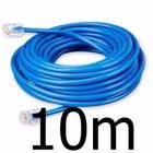 Cabo de rede 5/10/15/20/30 metros internet Montado rj45 azul