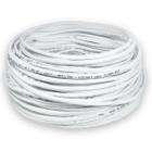 Cabo De Rede Cat5e 100% Cobre Branco 100 Metros Patch Cord Internet Crimpado Lan Cftv Pronto