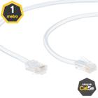 Cabo de Rede Cat5e UTP CMX 100% Cobre Branco 1 Metro