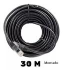 Cabo De Rede Internet Lan Utp Cat5E - 30Mts Preto - Oferta